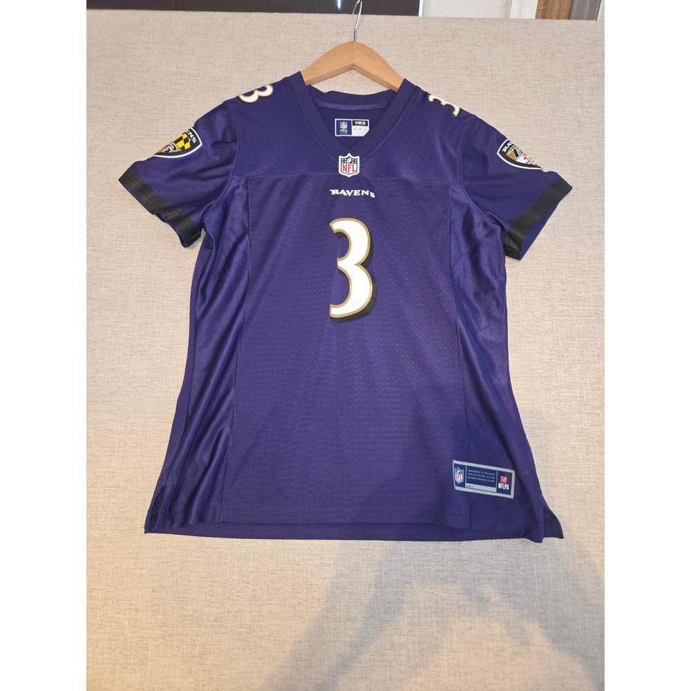 NFL Pro Line Baltimore Ravens Odell Beckham Jr OBJ 3 Purple Jersey Womens Medium